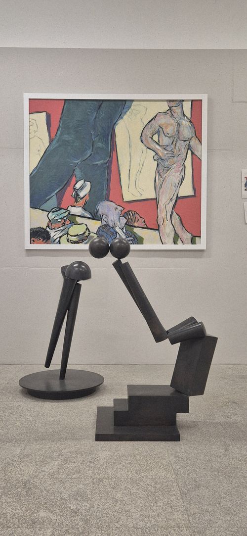 Bernhard Kühlewein, Beim Bildhauer, 2013-2016 | Fritz Koenig, Zwei VI, 1973 u. Zwei XXIII, 1977 / 1988
